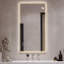 Miroir de salle de bain mural à DEL