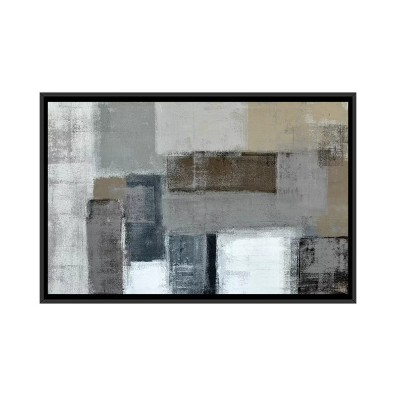 « the labyrinthe », impression sur toile, H 18 po x l 26 po x P 1,5 po, Toile avec cadre noir, Pas de tapis