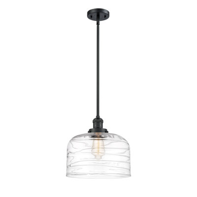 Luminaire suspendu en forme de cloche à 1 lumière Canajoharie