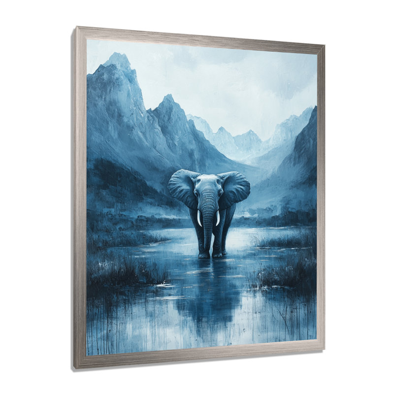 Imel - Animals Canvas Art Print, Argent argent, H 20 po x l 12 po, Reproduction encadrée d'une seule photo