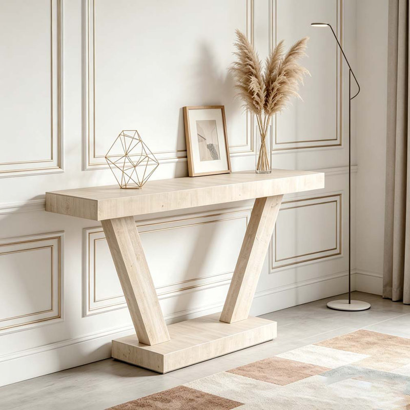 Console 60 pouces, Naturel antique