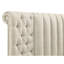 Grand lit rembourré avec rangement, boutons décoratifs en acrylique, charge, capitonnage de style chambre à coucher moderne, caractéristique dramatique