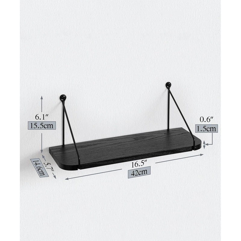 Floating Shelf, Black
