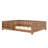 Queen bed with built-in bookshelf and high-quality safety guardrail,Natural-701980665-701980645