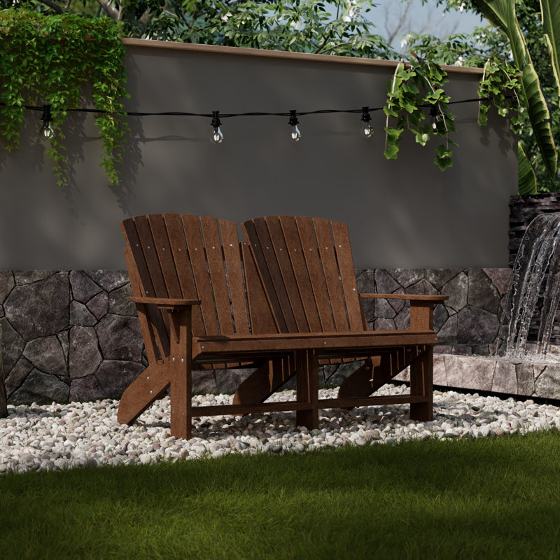 Chaise Adirondack double Heritage, Brun Tudor