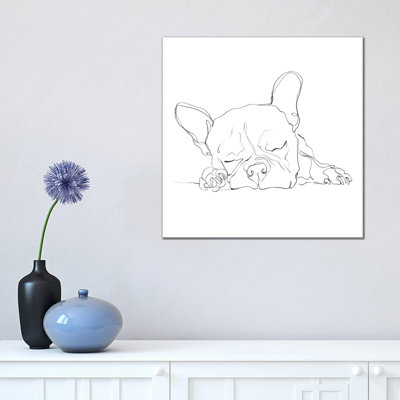 French Bulldog Contour I by Ethan Harper - Wrapped Canvas Print