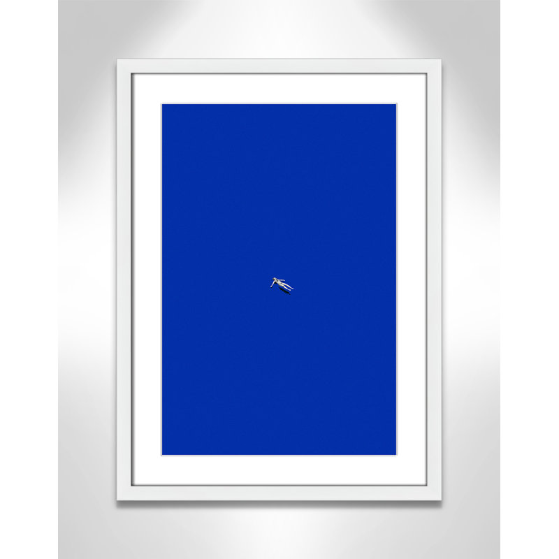«No stress print» par Leon, Blanc satiné, L 17 po x H 23 po, Imprimé mat