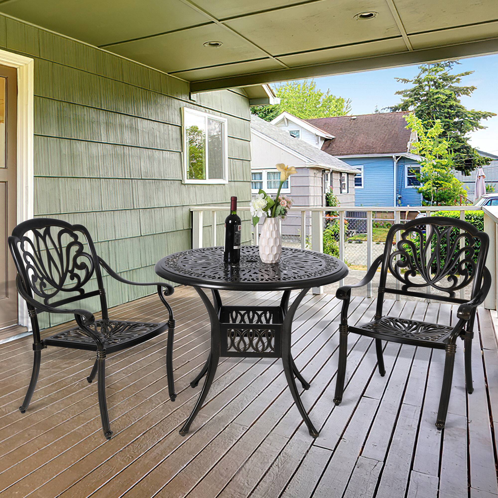 Timberlake Patio Chair Cushion in Red (Set of 2)