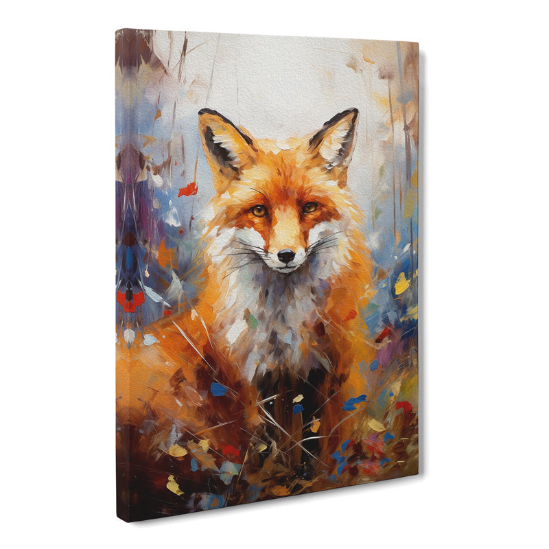 Fox Impressionism No.2 - Print, 76cm H x 50cm W x 3cm D