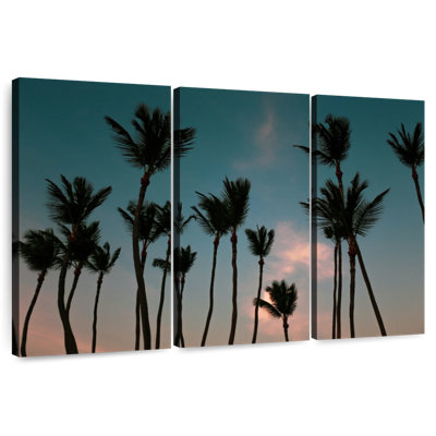 Harnek Dancing Palm Trees At Sunset