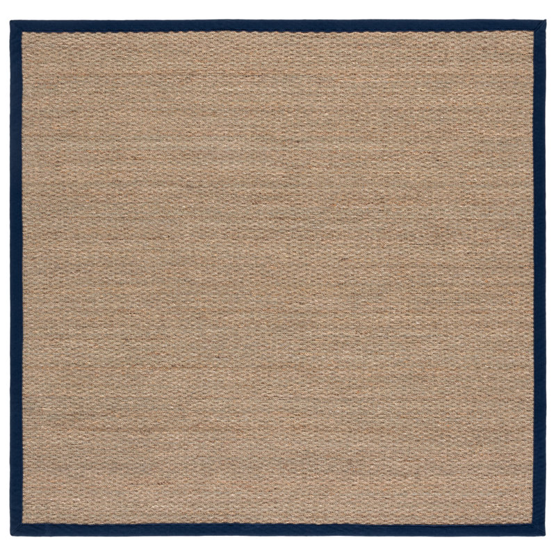 Natural Fiber 111 Seagrass No Pattern Rug, Square 6'