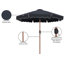 Parasols de patio en tissu avec passepoil Amalfi-460220234-460220233