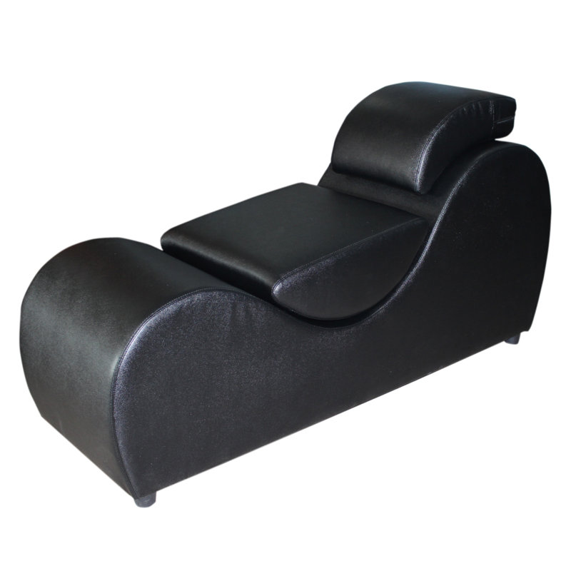Cooperman Faux Leather Chaise Lounge