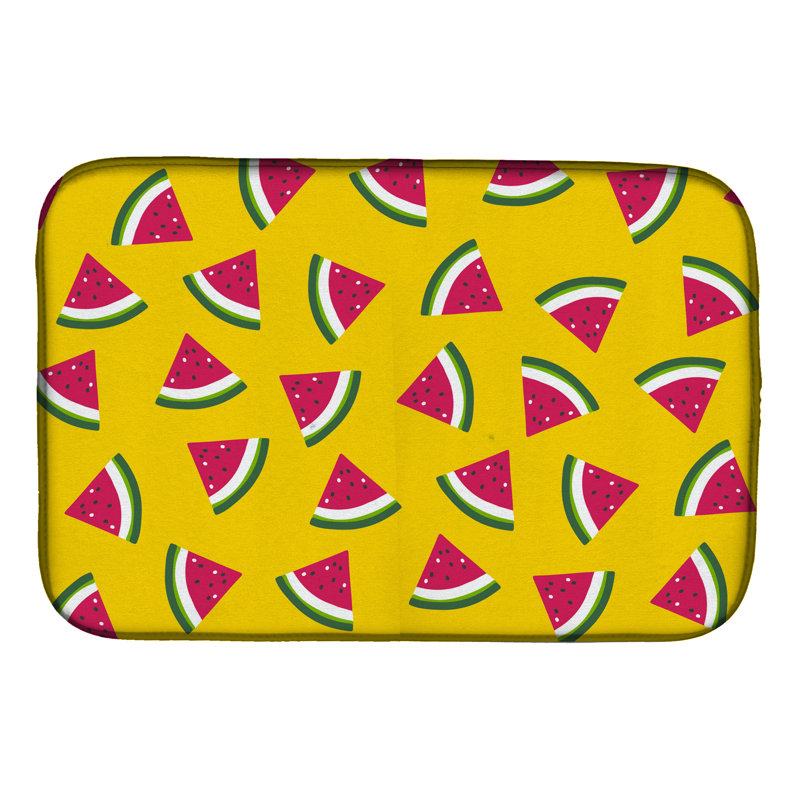 Tapis de séchage pastèque, Jaune