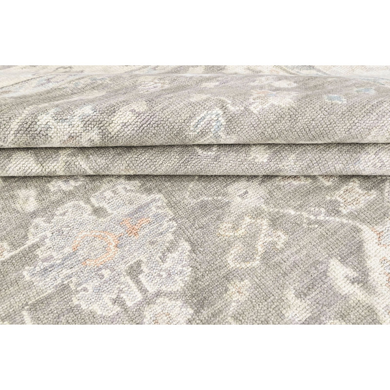 Tapis transitionnel gris Oushak, Rectangle 9 pi x 12 pi