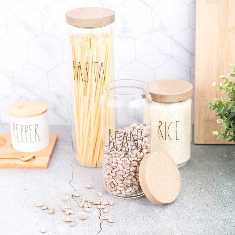 Glass Canister - Set of 3