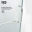 Cabine de douche à charnière sans cadre avec verre transparent 3/8 et base Pacifica l 36 po x P 48 po x H 79 po-460889863-460889864
