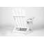 Ensemble de chaises pliantes Adirondack avec table d'appoint, durable et confortable pour une utilisation extérieure toutes saisons, blanc (2 chaises et 1 table)