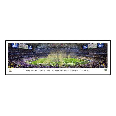 Michigan - 2023 CFP National Champion, reproduction encadrée standard