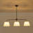 3-light Modern Linear Linen Drum Pendant-1045473328