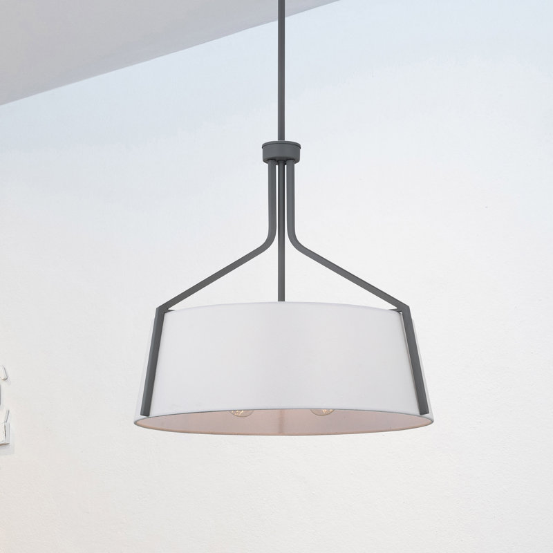4 - Light Unique/Statement Pendant, Putty Gray