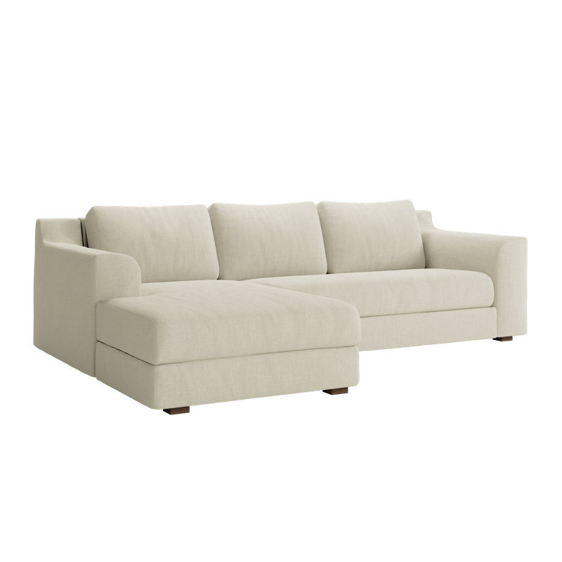 Elevate Sectional, Mustard Recycled Velvet