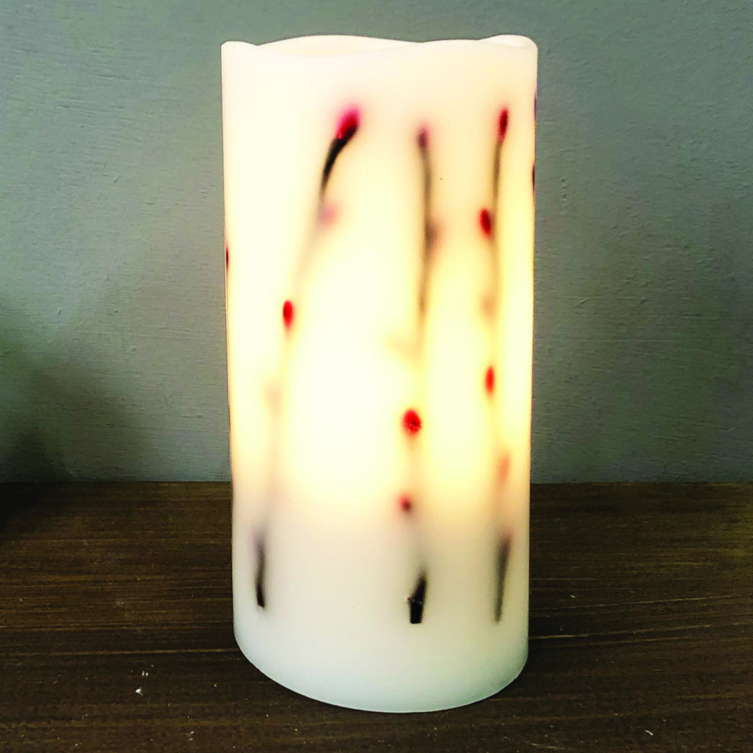 Wood Scented Scented Flameless Candle The Holiday Aisle®