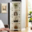 Grande armoire blanche à 4 tablettes à des fins de rangement - idéal pour le salon, la chambre à coucher, la salle de bain, la cuisine et le bureau-859096497