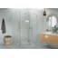 Halo 52 in. x 44 in. x 78 in. 90-degree Fully Frameless Glass Hinged Shower Enclosure-111365932
