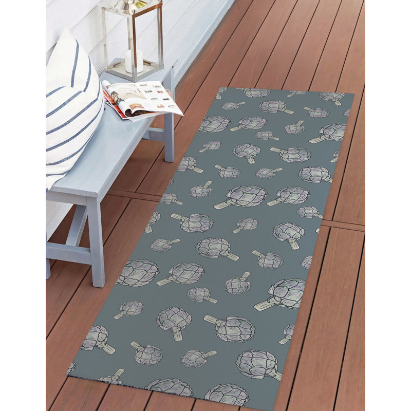 Tapis d'été Summer Artichaut, Tapis de couloir 2 pi 6 po x 8 pi