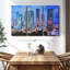«Miami Downtown Skyline Aérien Wall Art» sur toile-275711146