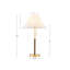 Lampe de table à chaîne deux tons