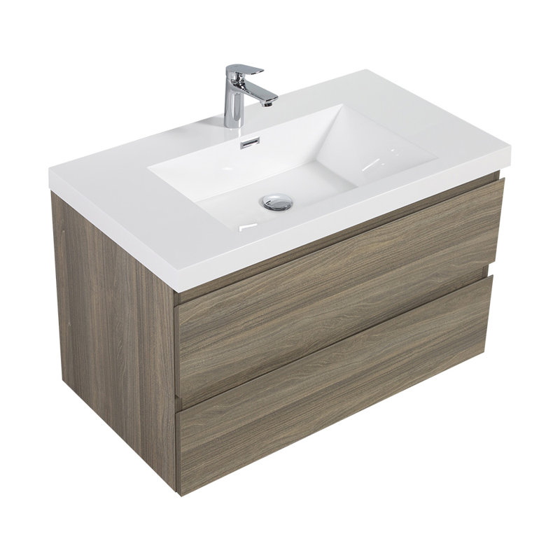 36" Floating Bathroom Vanity With Sink