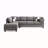 Malone Sectional ( 3 Boxes) , GRAY-1691190420
