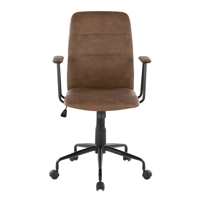 Ergonomic Office Chair With Adjustable Height, 360-Degree Swivel, Cushioned Support, And Five-Point Base For All-Day Comfort And Productivity.