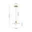 Luminaire suspendu floral en forme de cannelure blanche à 1 lumière en céramique