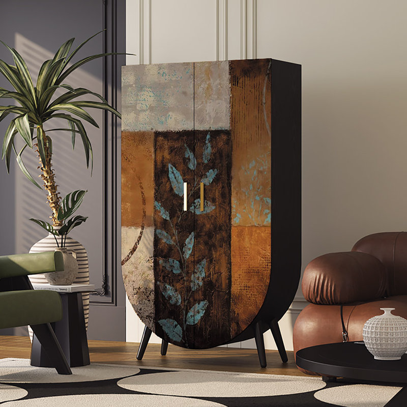 Garde-robe de chambre à coucher à portes doubles