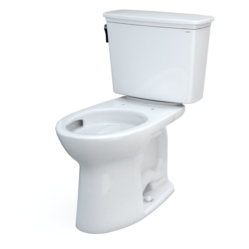 Toilette allongée deux pièces TOTO® Drake® Transitional, Blanc coton, 12"
