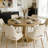 Aurora Luxury Solid Wood Round Dining Table - 2” Thick Tabletop With Sculptural Pedestal Base - Mid-Century Modern Centerpiece For Kitchen & Dining Room-576160271