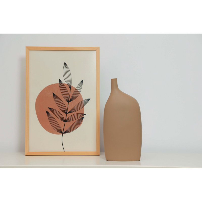 Cyna Ceramic / Porcelain Table Vase, Taupe