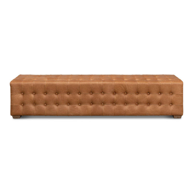 Beam Leather Bench