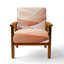 Chaise rembourrée à accoudoirs abstraits Minimalisme-1738251899