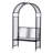 Port Clyde 121cm W x 60cm D Steel Arbour in Black