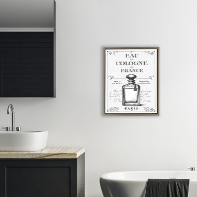 Cadre flottant rétro vintage français, design par lettré et doublé