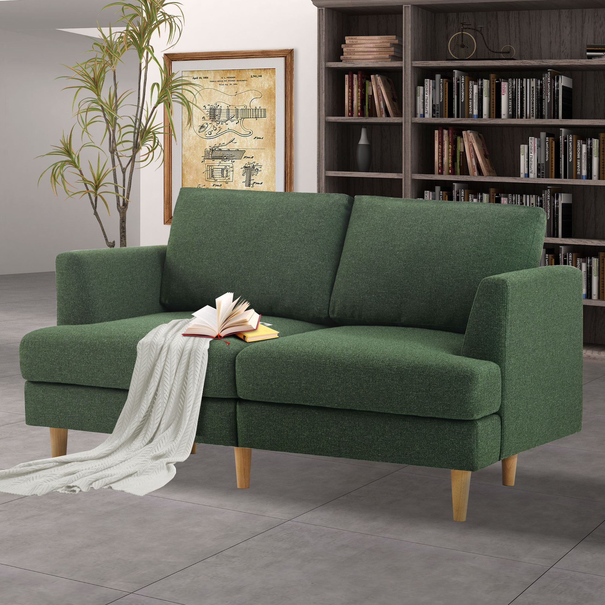 Ebern Designs Loey Square Arm Modular Loveseat "& Reviews" - Wayfair Canada