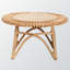 Table basse en rotin naturel de style bohémien Bay, H 17,66 po x l 30,78 po x P 30,74 po