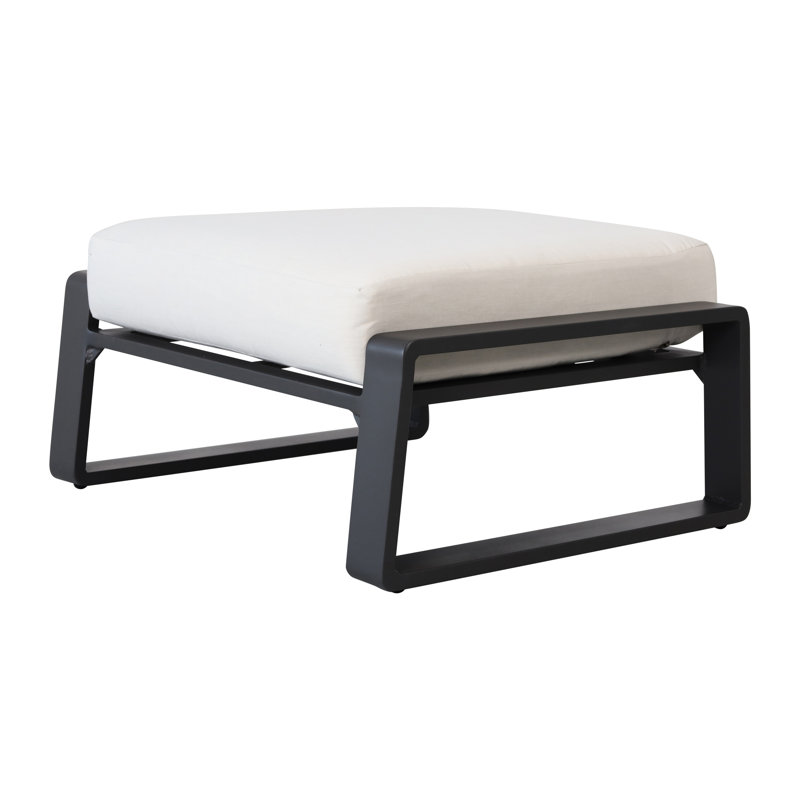 2 repose-pieds en brun - structure en aluminium Repose-pieds polyvalents: des coussins pour tout espace
