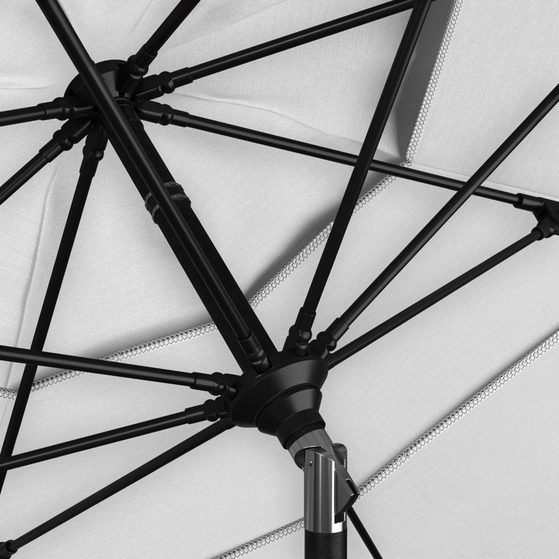 Parasol de marché 132 po Emlen, Blanc - oléfine