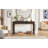 Console Table With Curved Corners For Safety,Entryway Table With 3 Concealed Drawers-128993981