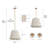 4-Light Brass Dimmable 21" Width Pendant Light-766272648